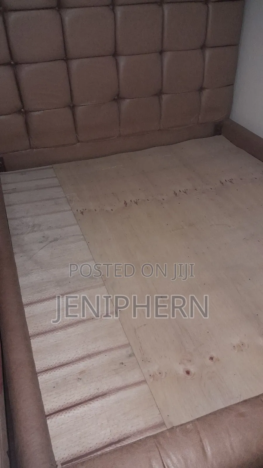 Luxury Caramel Tufted Bed – Modern Statement Piece