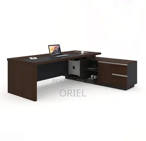 Office Desk : 1.6m Luxury L-Shaped Manager Desk