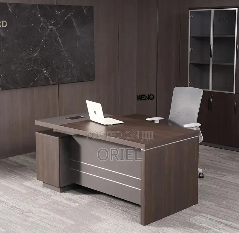 Office Desk : 1.6m Luxury L-Shaped Manager Desk