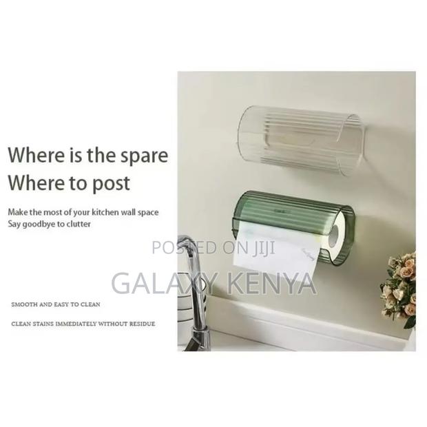 Wall-Mounted Bathroom/Kitchen Tissue Box - thumbnail 3