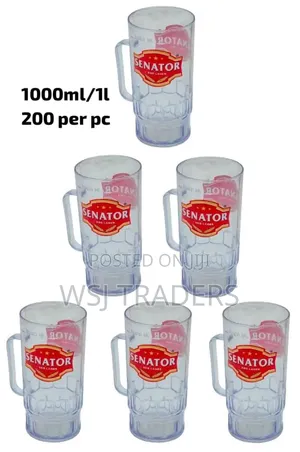 6pcs 1000ml Senator Keg Mugs/Jugs / Senator Beer Keg Pumps