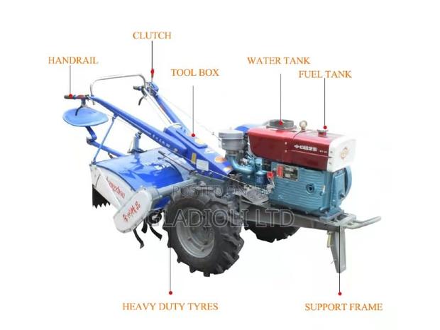 18hp Walking Tractor With Attachments