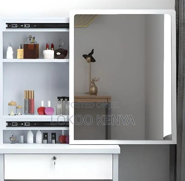 Dressing Table; Wooden Make Up Dressing Table With a Sliding Mirror - thumbnail 5