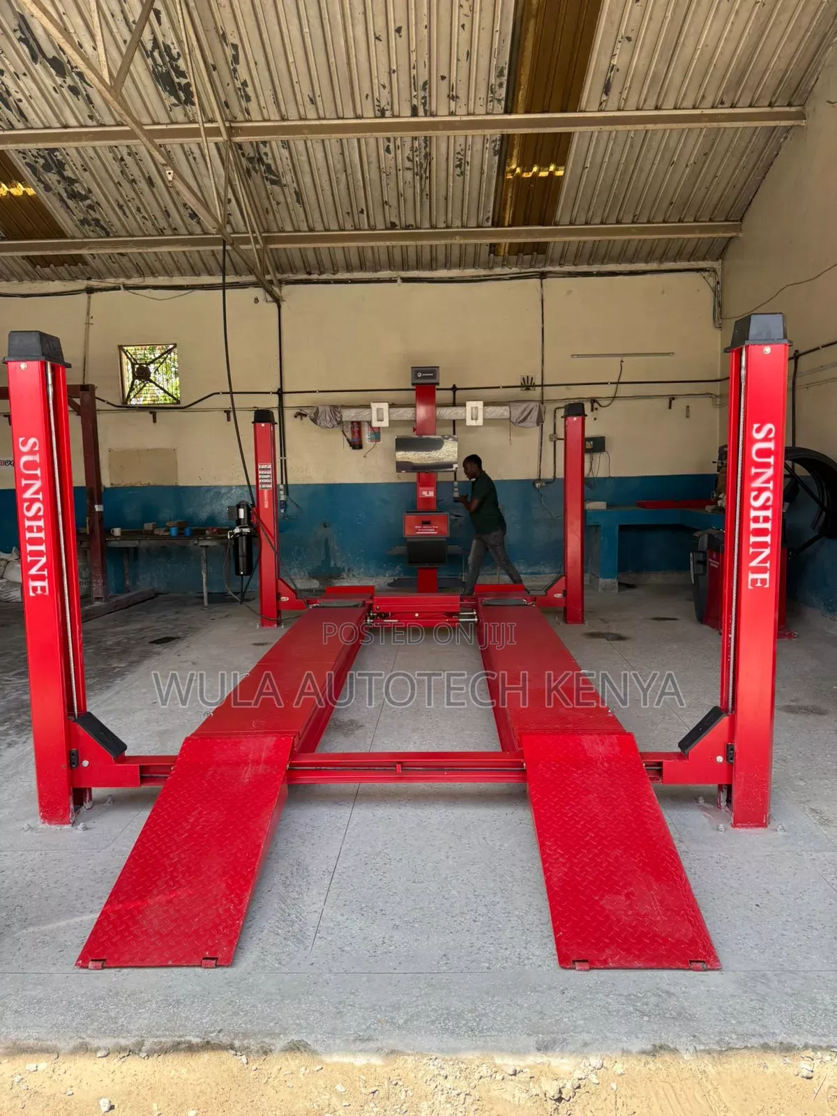 Heavy Commercial Wheel Alignment With Four Post Lift With Accessories