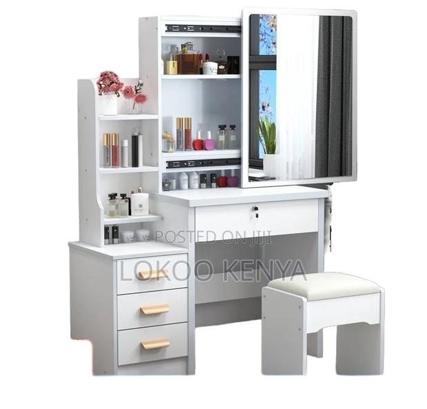 Dressing Table; Wooden Make Up Dressing Table With a Sliding Mirror - thumbnail 8