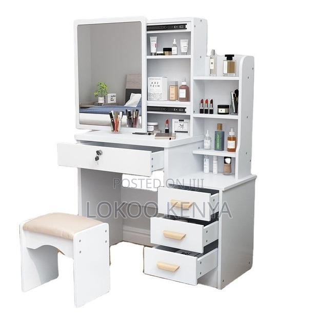 Dressing Table; Wooden Make Up Dressing Table With a Sliding Mirror - thumbnail 9