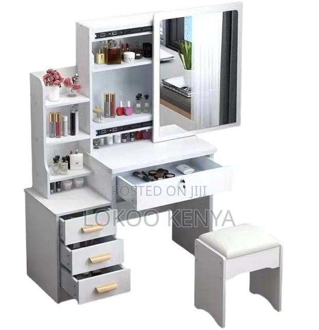 Dressing Table; Wooden Make Up Dressing Table With a Sliding Mirror - thumbnail 10