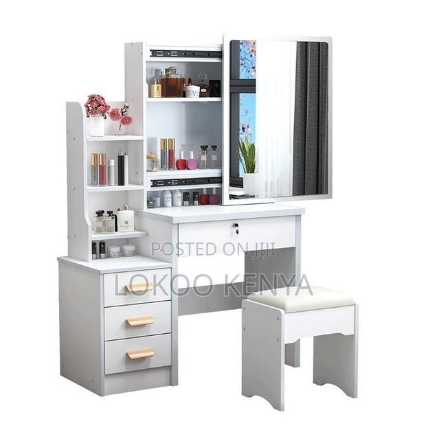 Dressing Table; Wooden Make Up Dressing Table With a Sliding Mirror - thumbnail 12