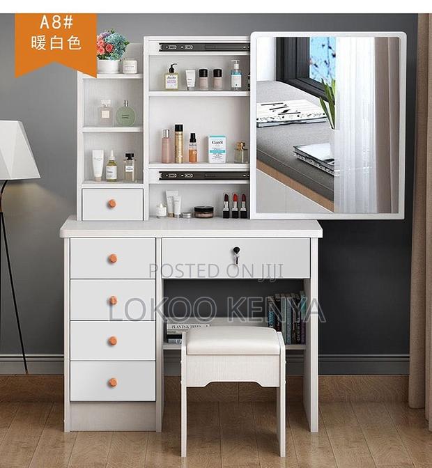 Dressing Table; Wooden Make Up Dressing Table With a Sliding Mirror - thumbnail 14