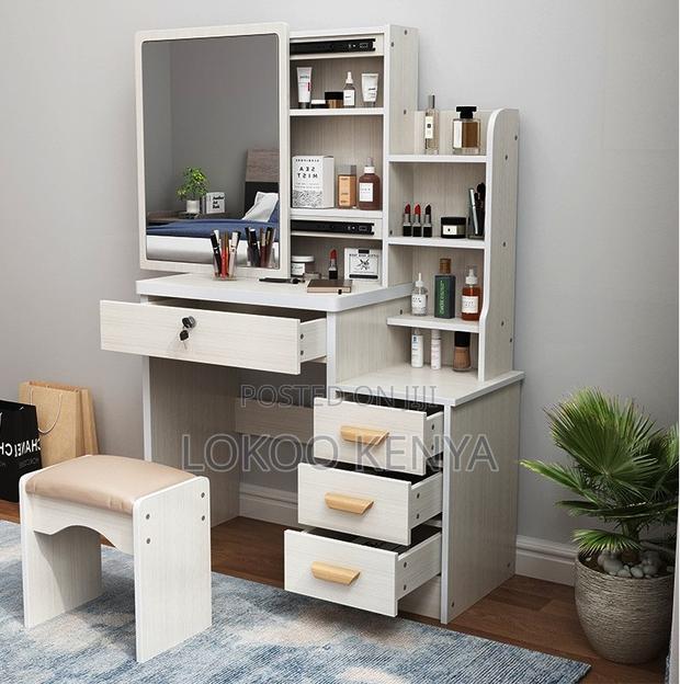 Dressing Table; Wooden Make Up Dressing Table With a Sliding Mirror - thumbnail 15