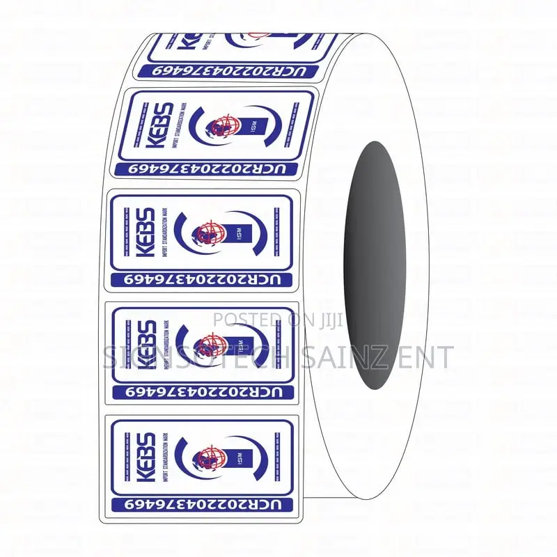 Kebs Ucr Sticker Labels in Rolls