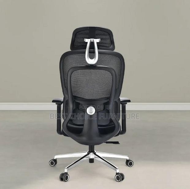 Office Chairs; Adjustable Executive Mesh Chair With Lumbar Support - thumbnail 5