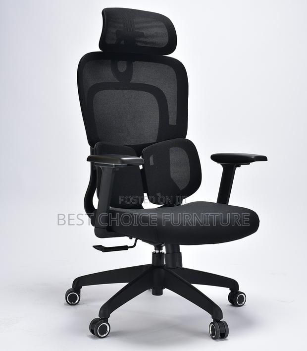Office Chairs; Adjustable Executive Mesh Chair With Lumbar Support - thumbnail 8