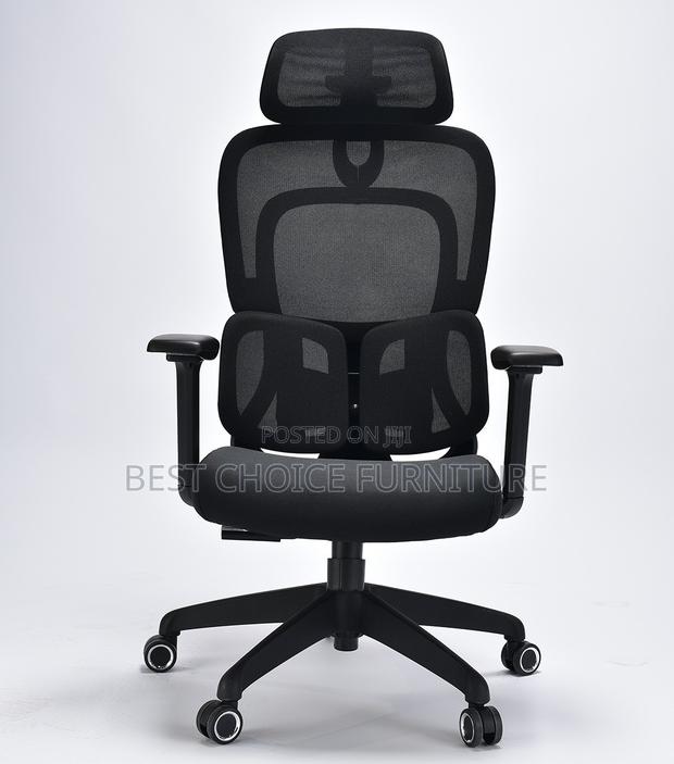 Office Chairs; Adjustable Executive Mesh Chair With Lumbar Support - thumbnail 10