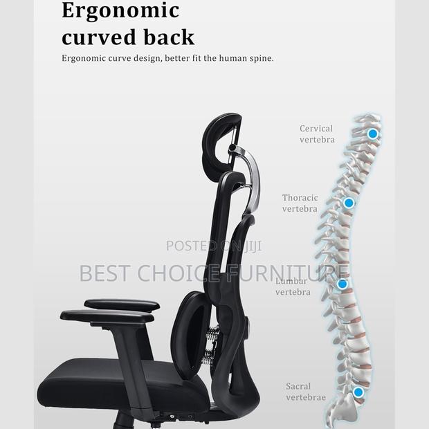 Office Chairs; Adjustable Executive Mesh Chair With Lumbar Support - thumbnail 13