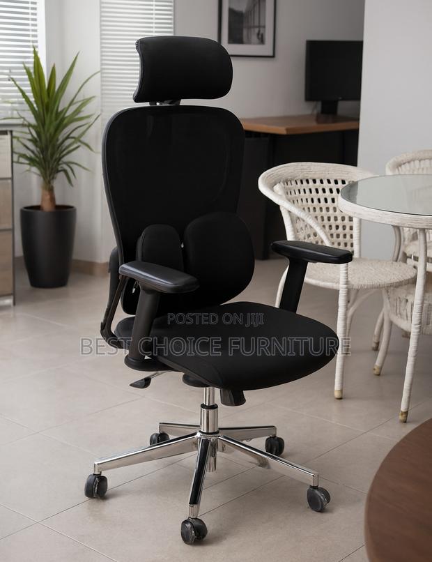 Office Chairs; Adjustable Executive Mesh Chair With Lumbar Support - thumbnail 15