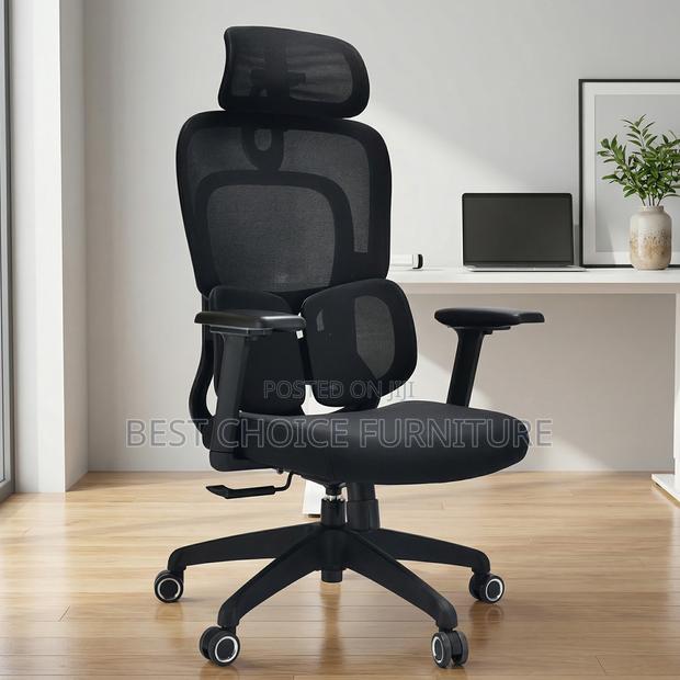Office Chairs; Adjustable Executive Mesh Chair With Lumbar Support - thumbnail 16
