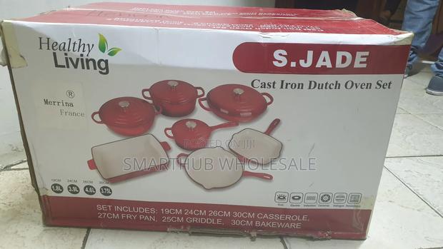 11pc Enamel Cast Iron Cookware Set – Heavy Duty - thumbnail 2