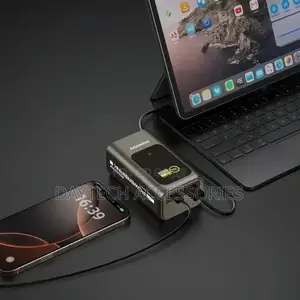 Porodo 10000mah Mini Power Bank With Real Time Display - Grey