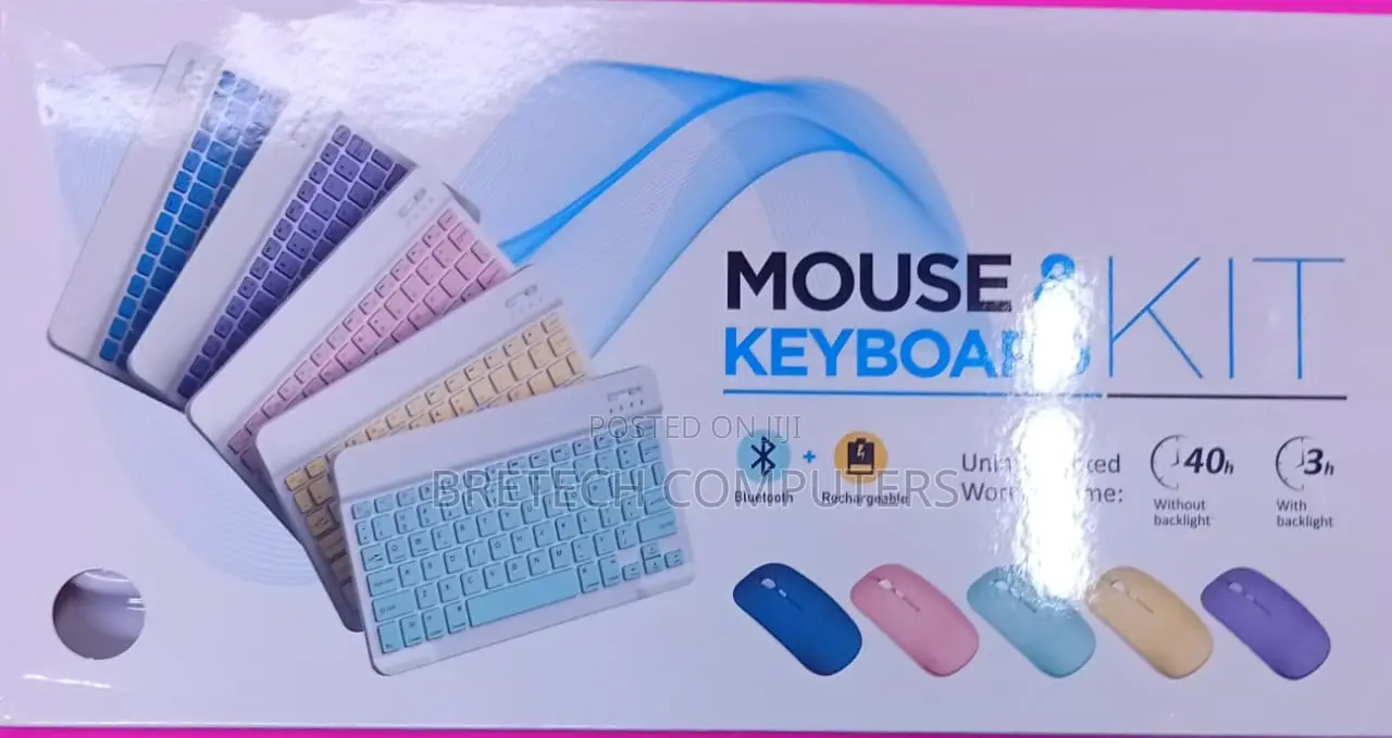 Rechargeable Bluetooth Keyboard and Mouse