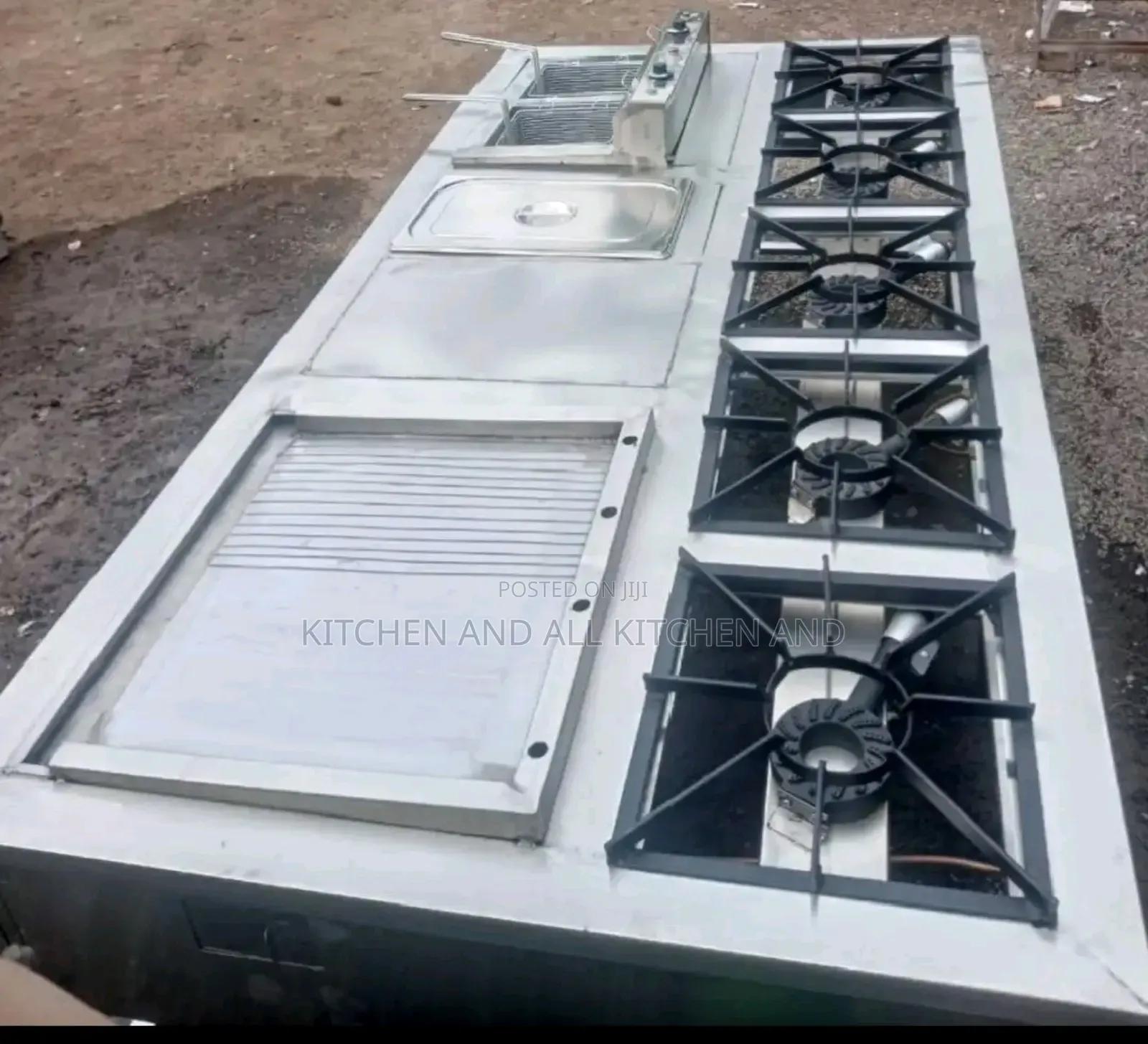 Heavy Gauge Commercial Stainless Steel Combined Cooking Range