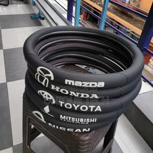 Leather Car Steering Wheel Cover( Branded)