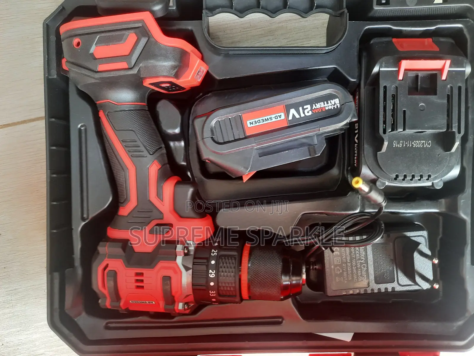 Ad-Sweden 21v Cordless Drill With Hammer Option