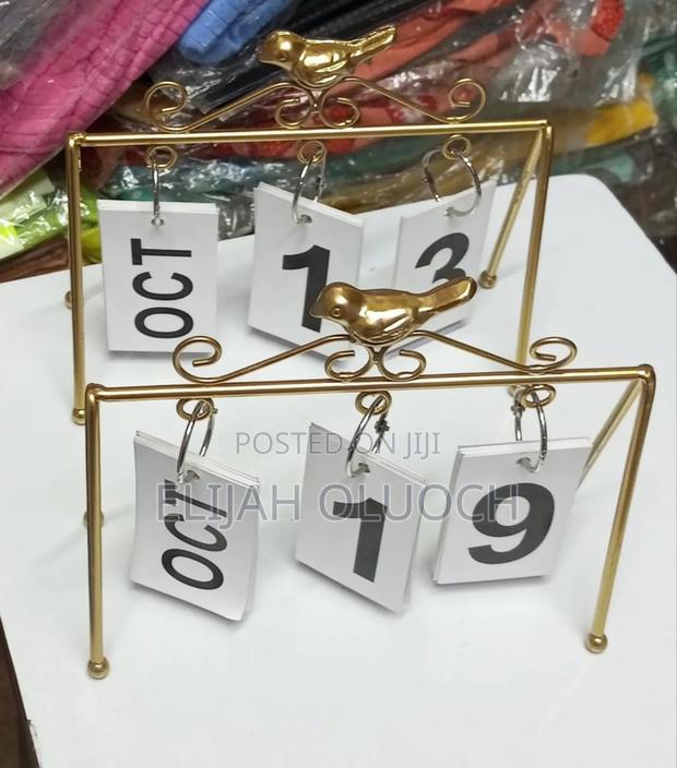 Desk Calendar Metal Craft Standing Flip