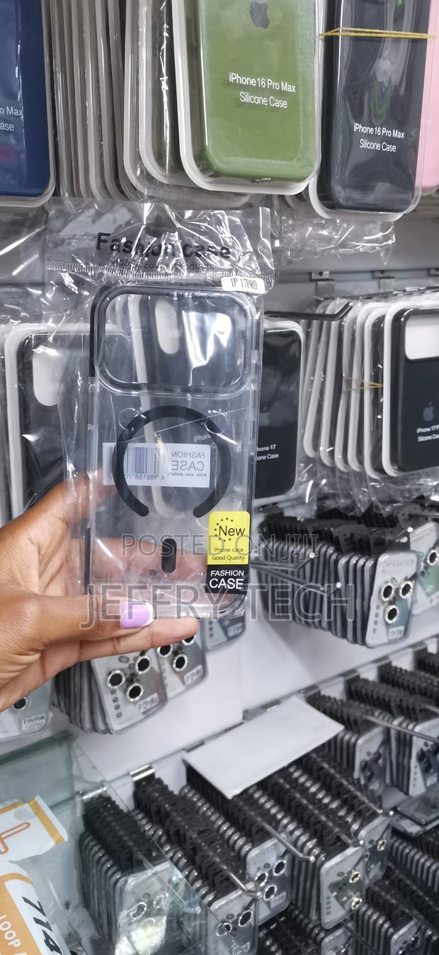 Sawert iPhone 17 Pro Magsafe Compatible Clear Case With Black Boarders