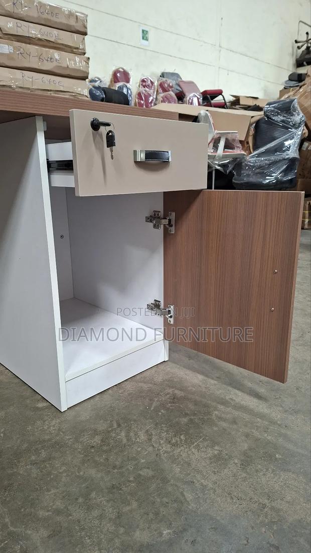 1.4m Modern Executive Office Desk With Cable Grommet,Wooden Office - thumbnail 4