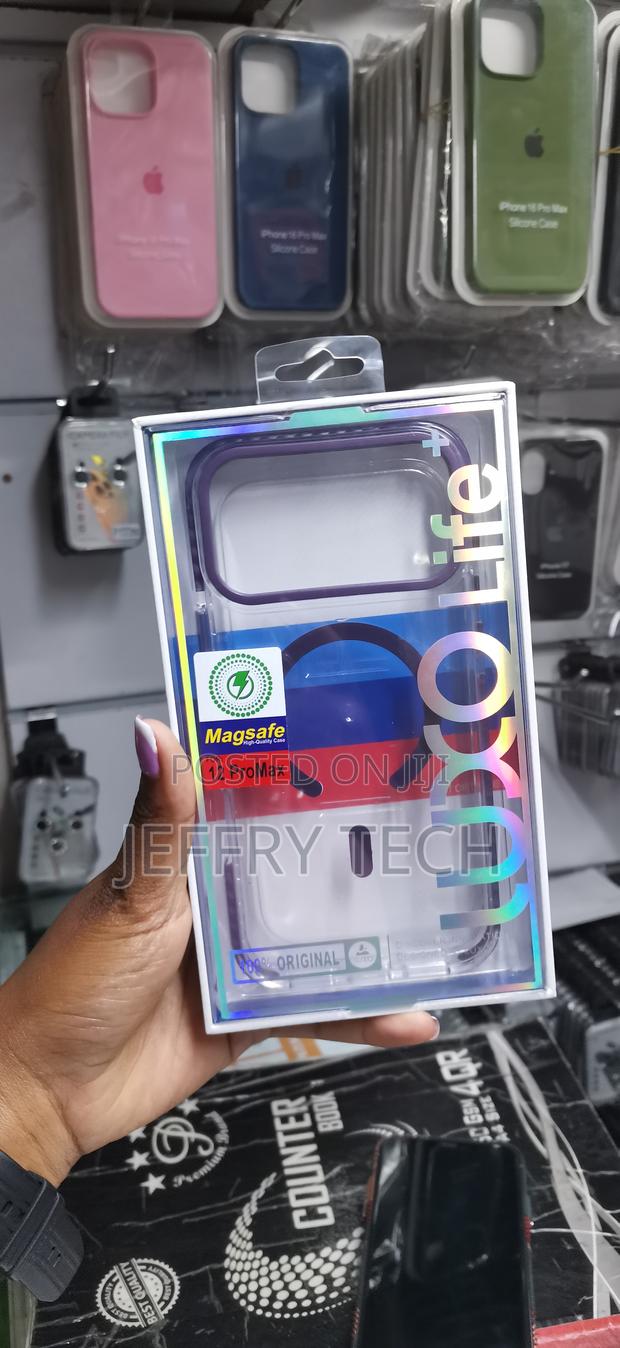 Ndcom for iPhone 12 Pro Max Clear Case With Magsafe Compatible-Purple - main view