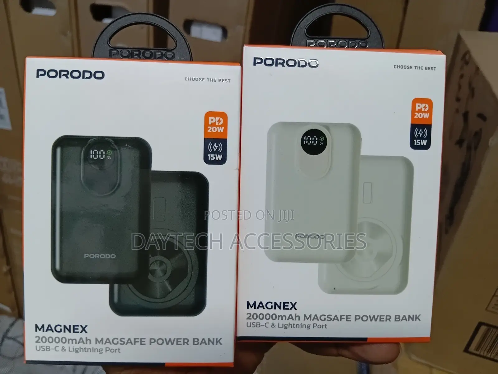 THS Is a Porodo Magnex 20000mah Magsafe Power Bank - Black