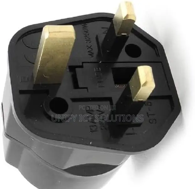 Multi Black Fused Uk Adaptor