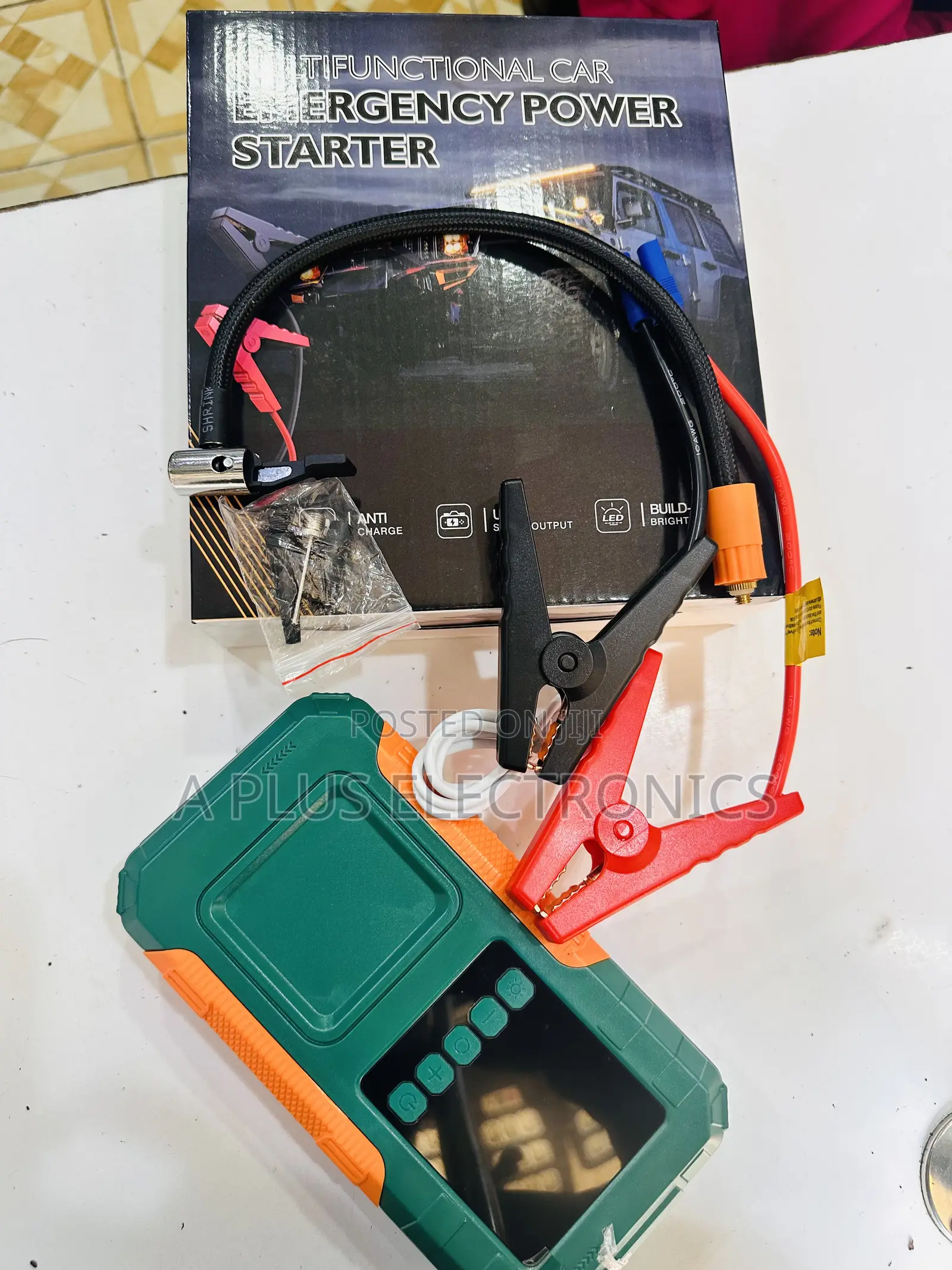 Vq201 Jumpstarter + Tyre Inflator – Powerful 2-in-1 Car Emergency Kit