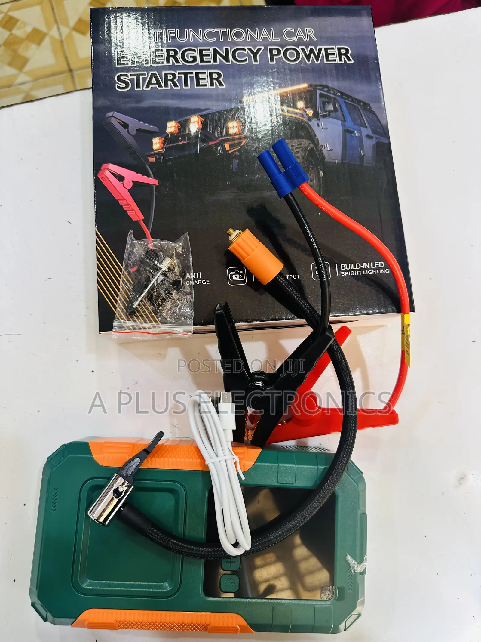 Vq201 Jumpstarter + Tyre Inflator-Portable Car Booster Air Pump