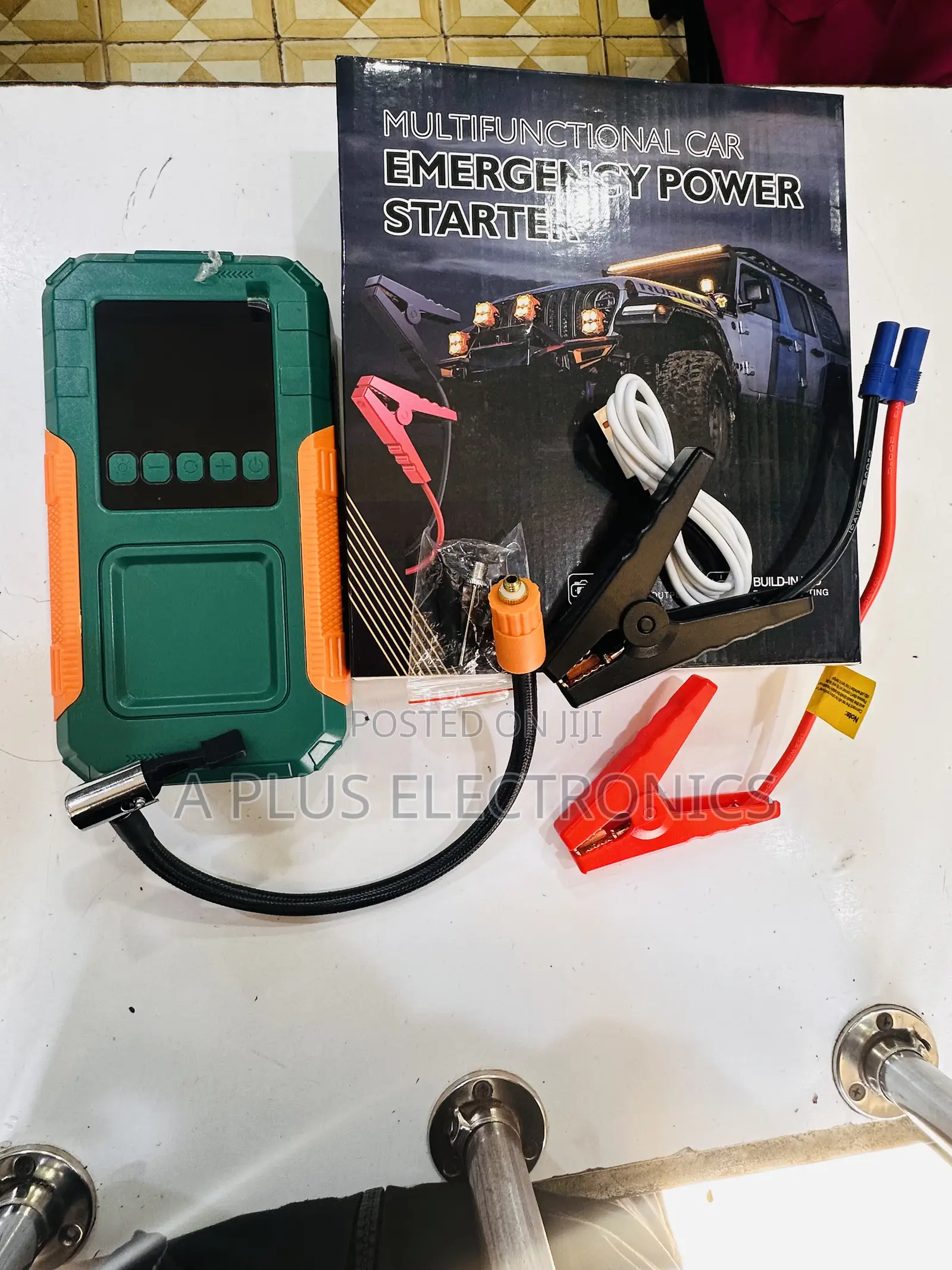 Vq201 Jumpstarter + Tyre Inflator – Digital Air Compressor With Led