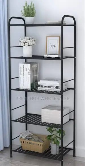 5-Tier Metallic Rack: 