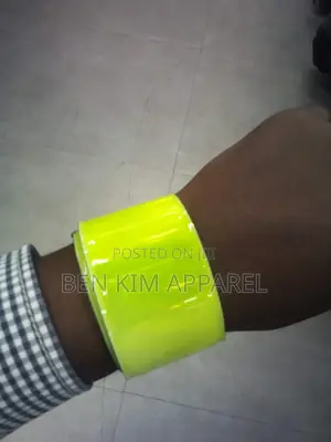 Armband or Ankle Wear Reflector Band Neon Yellow
