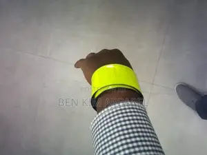 Armband or Ankle Wear Reflector Band Neon Yellow