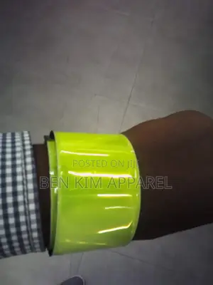 Armband or Ankle Wear Reflector Band Neon Yellow