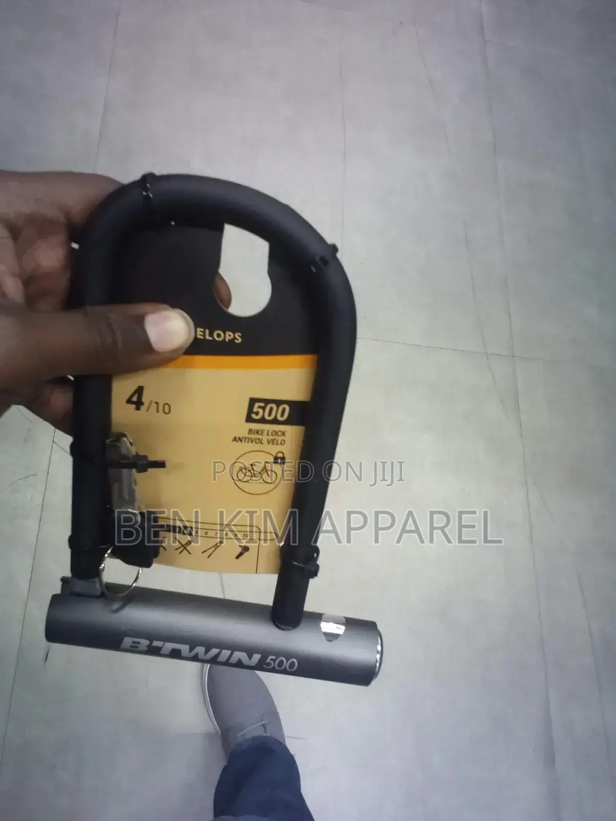 540gms 17cms Shackle Length Bicycle U-lock Steel And Rubber 2 Keys