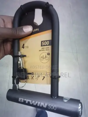540gms 17cms Shackle Length Bicycle U-lock Steel And Rubber 2 Keys