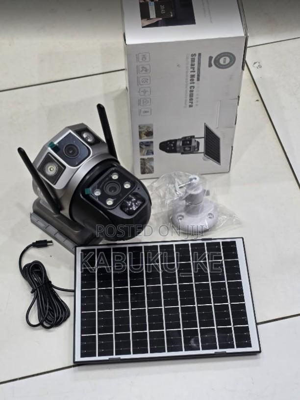 V380 Dual Lens 4g Camera Solar Pir Human Detection Night Vision - main view
