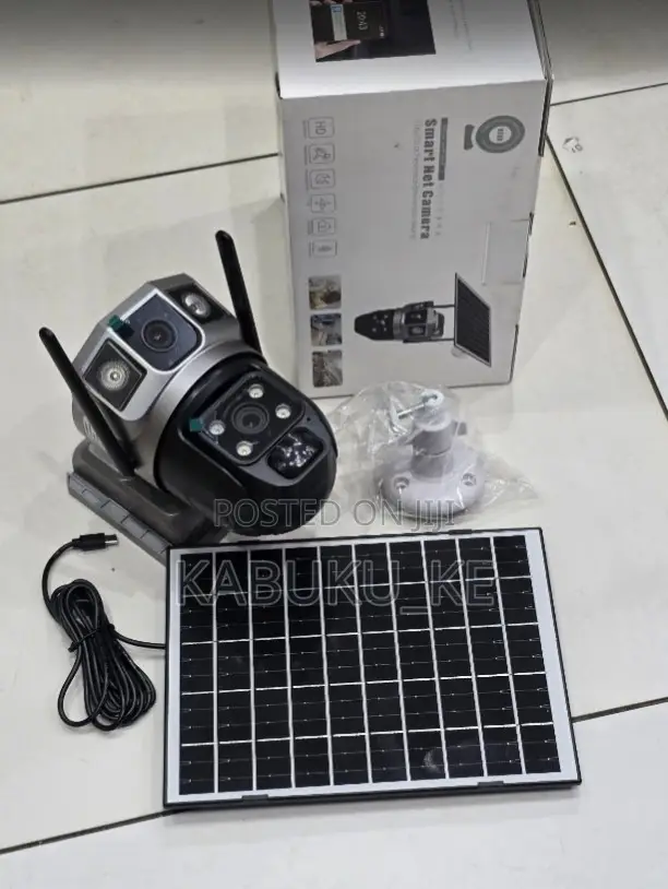 V380 Dual Lens 4g Camera Solar Pir Human Detection Night Vision