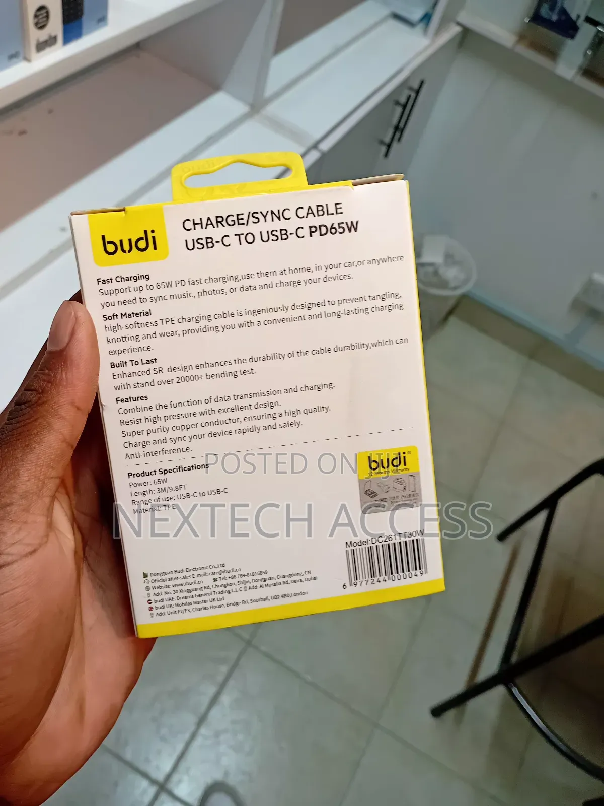 Budi Usb-C to Usb-C Cable