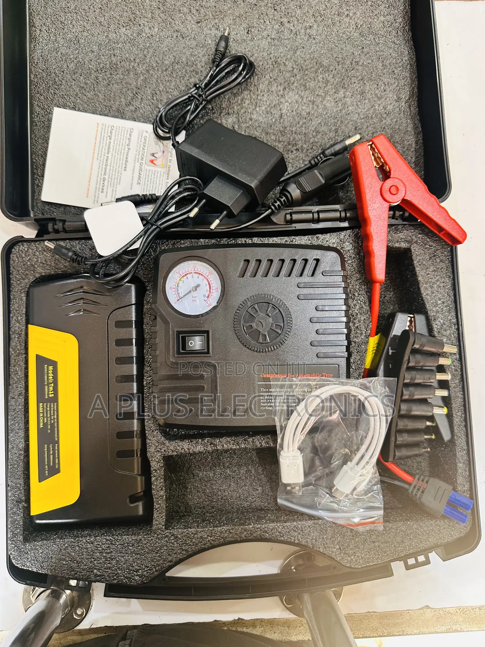 Tm15 Jumpstarter With Compressor for Tyre Inflation – Compact