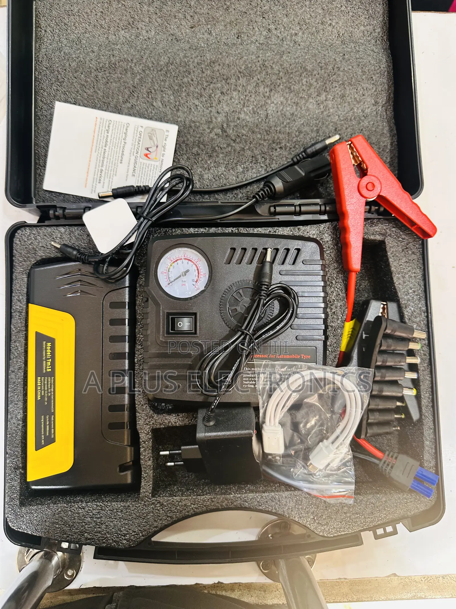 Tm15 Jumpstarter With Compressor for Tyre Inflation – Compact