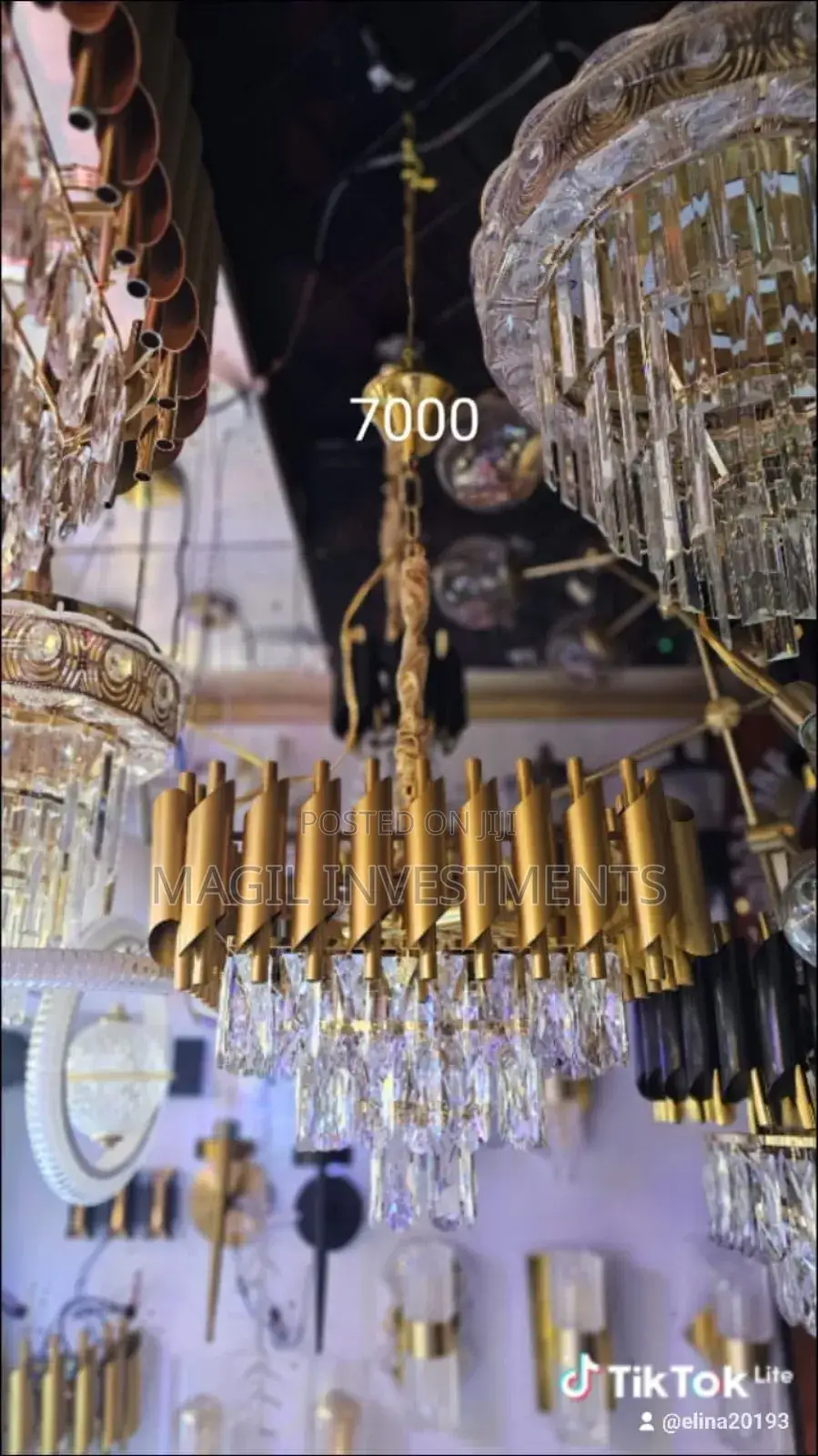 Square Crystal Chandelier