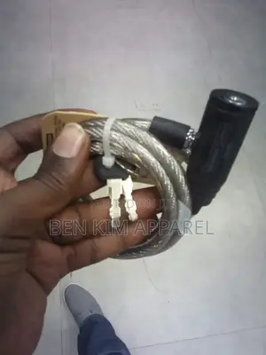 100cms 380gms Bicycle Lock 3 Keys 4 Digit Pass Code Steel And Rubber