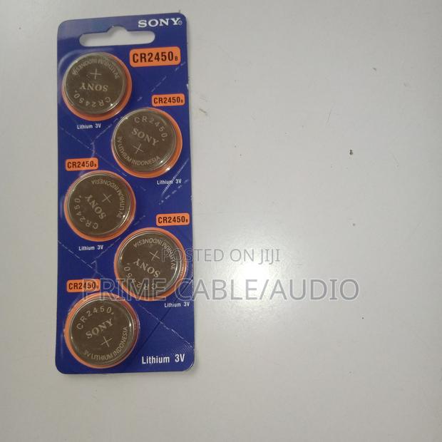Sony Cr2450 3v Lithium Battery 5 Batteries 5 Pieces
